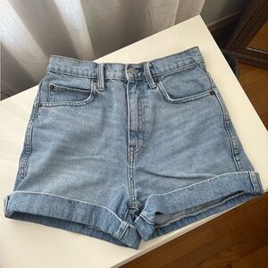 GAP Blue Jean Shorts High-Waisted Relaxed Fit